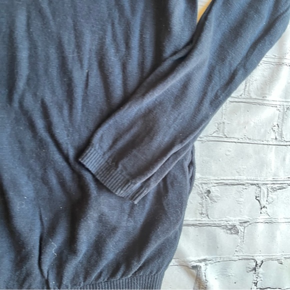 Vince Shirt Mens Medium Navy Textured Hoodie Elevated Luxury Pullover Pockets - Picture 11 of 12